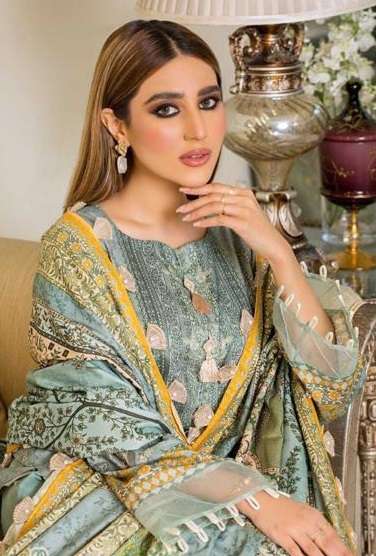 Sahnaz self LAWN embroidered vol 3 by Mehboob Tex